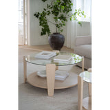 ARRAN Couchtisch Weiß pigmentiert 93x93x45cm - ZEN ZONE Furniture
