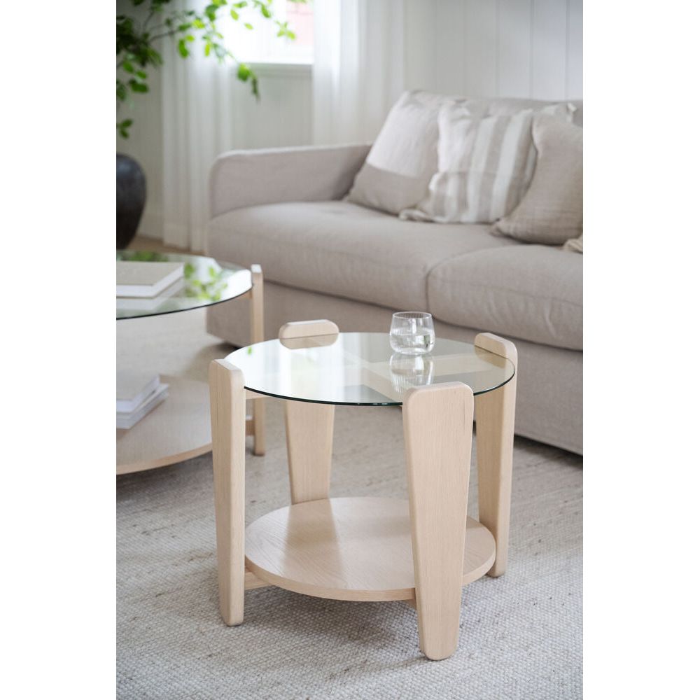 ARRAN Couchtisch Weiß pigmentiert 52x52x45cm - ZEN ZONE Furniture