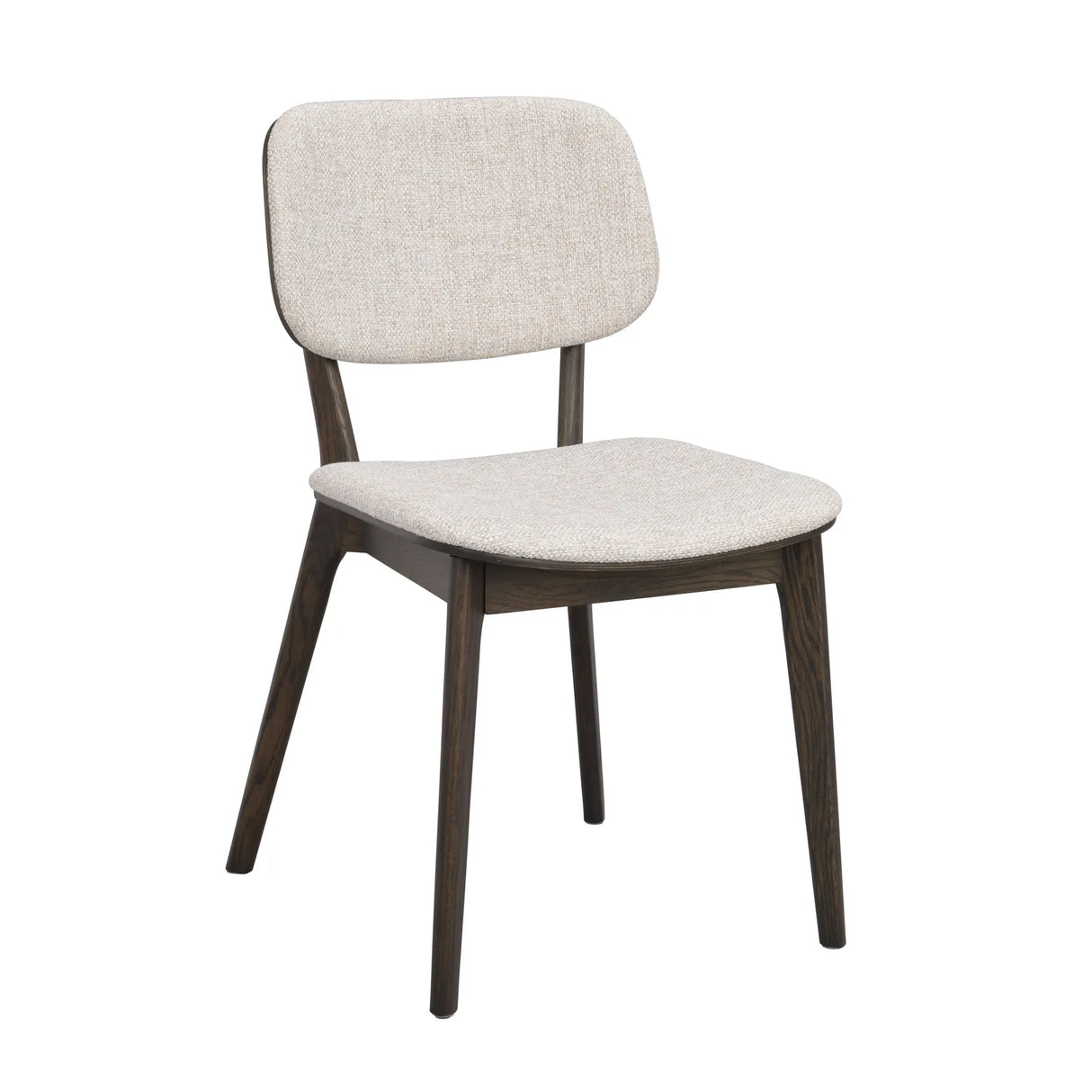BARRETT Essstuhl massive Eiche Braun/hellbeige 58x47x83cm