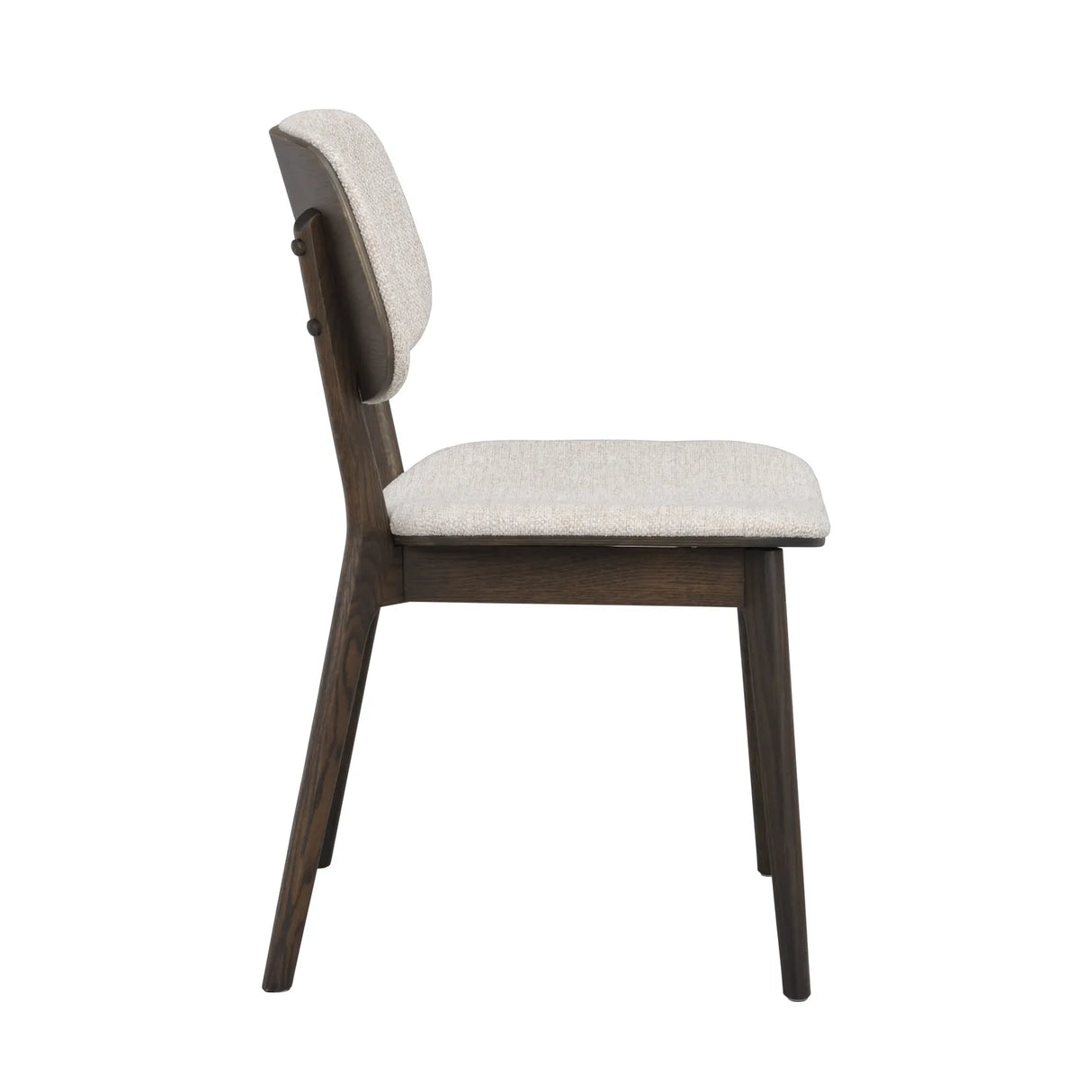 BARRETT Essstuhl massive Eiche Braun/hellbeige 58x47x83cm