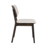 BARRETT Essstuhl massive Eiche Braun/hellbeige 58x47x83cm