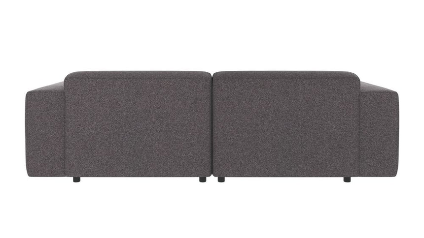 WILLARD 3-Sitzer-Sofa Links dunkelgrau 234x161x70cm - ZEN ZONE Furniture