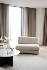 BROOKSVILLE Couchtisch Rund Marmor Weiß/Braun 90x90x42cm - ZEN ZONE Furniture