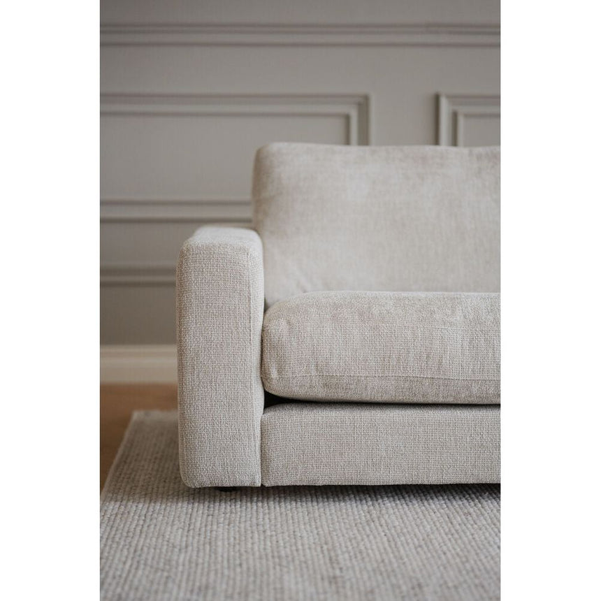DUNCAN Modulares Sofa Chaise Longue Rechts Hellgrau 258x150x78cm - ZEN ZONE