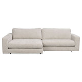 DUNCAN Modulares Sofa Chaise Longue Links Hellgrau 258x150x78cm - ZEN ZONE