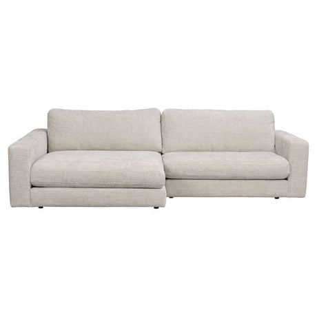 DUNCAN Modulares Sofa Chaise Longue Links Hellgrau 258x150x78cm - ZEN ZONE