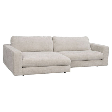 DUNCAN Modulares Sofa Chaise Longue Links Hellgrau 258x150x78cm - ZEN ZONE