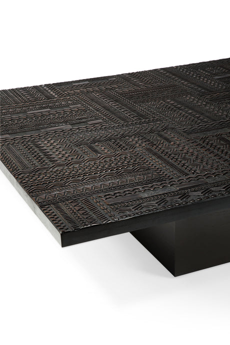 Tabwa Couchtisch - lackiertes Teakholz - schwarz - rechteckig - ZEN ZONE