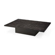 Tabwa Couchtisch - lackiertes Teakholz - schwarz - rechteckig - ZEN ZONE