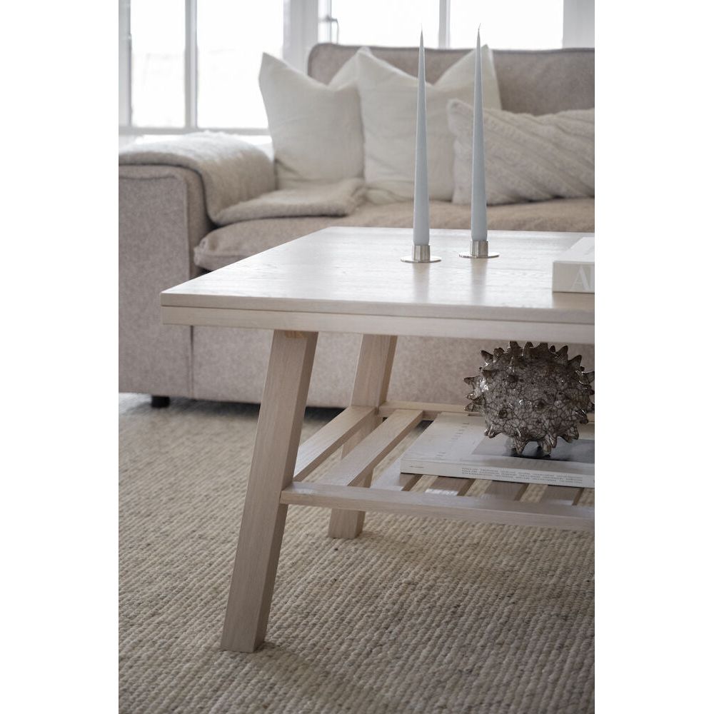 BROOKLYN Couchtisch Weiß pigmentiert 130x75x52cm - ZEN ZONE