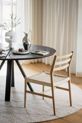 CARRADALE Esstisch Schwarz 150x150x75cm - ZEN ZONE