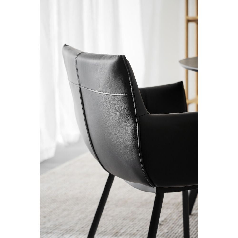 HINCKLEY Esszimmerstuhl Schwarz 58x62x84cm - ZEN ZONE