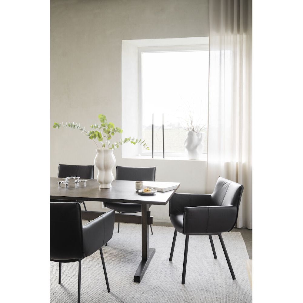 HINCKLEY Esszimmerstuhl Schwarz 58x62x84cm - ZEN ZONE