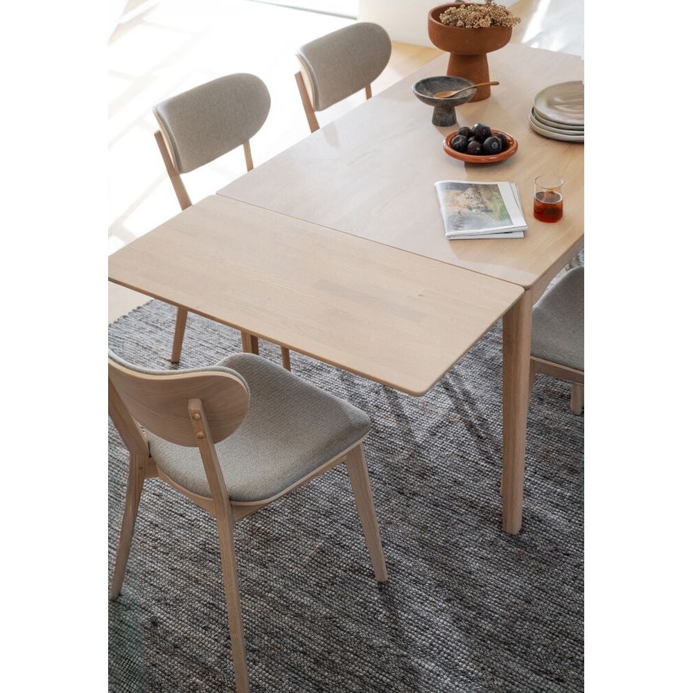 MARKHAM Esstisch Weiß pigmentiert 140x90x75cm - ZEN ZONE Furniture