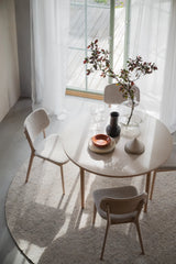 FAIRMOUNT Esstisch Beige/Weiß pigmentiert 120x120x75cm