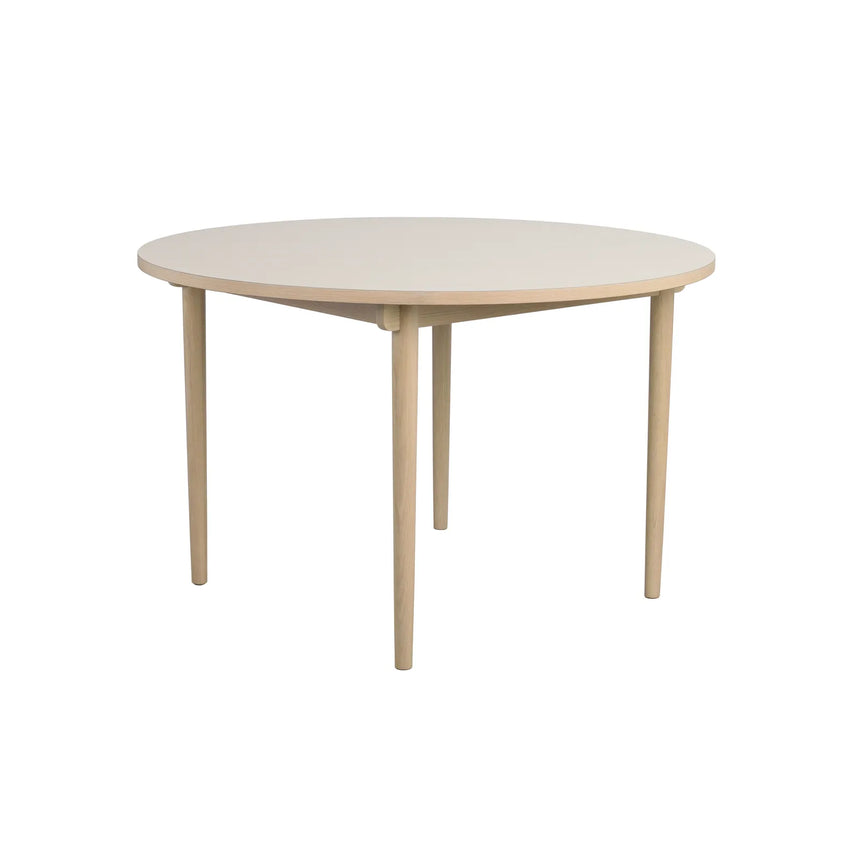 FAIRMOUNT Esstisch Beige/Weiß pigmentiert 120x120x75cm - ZEN ZONE Furniture