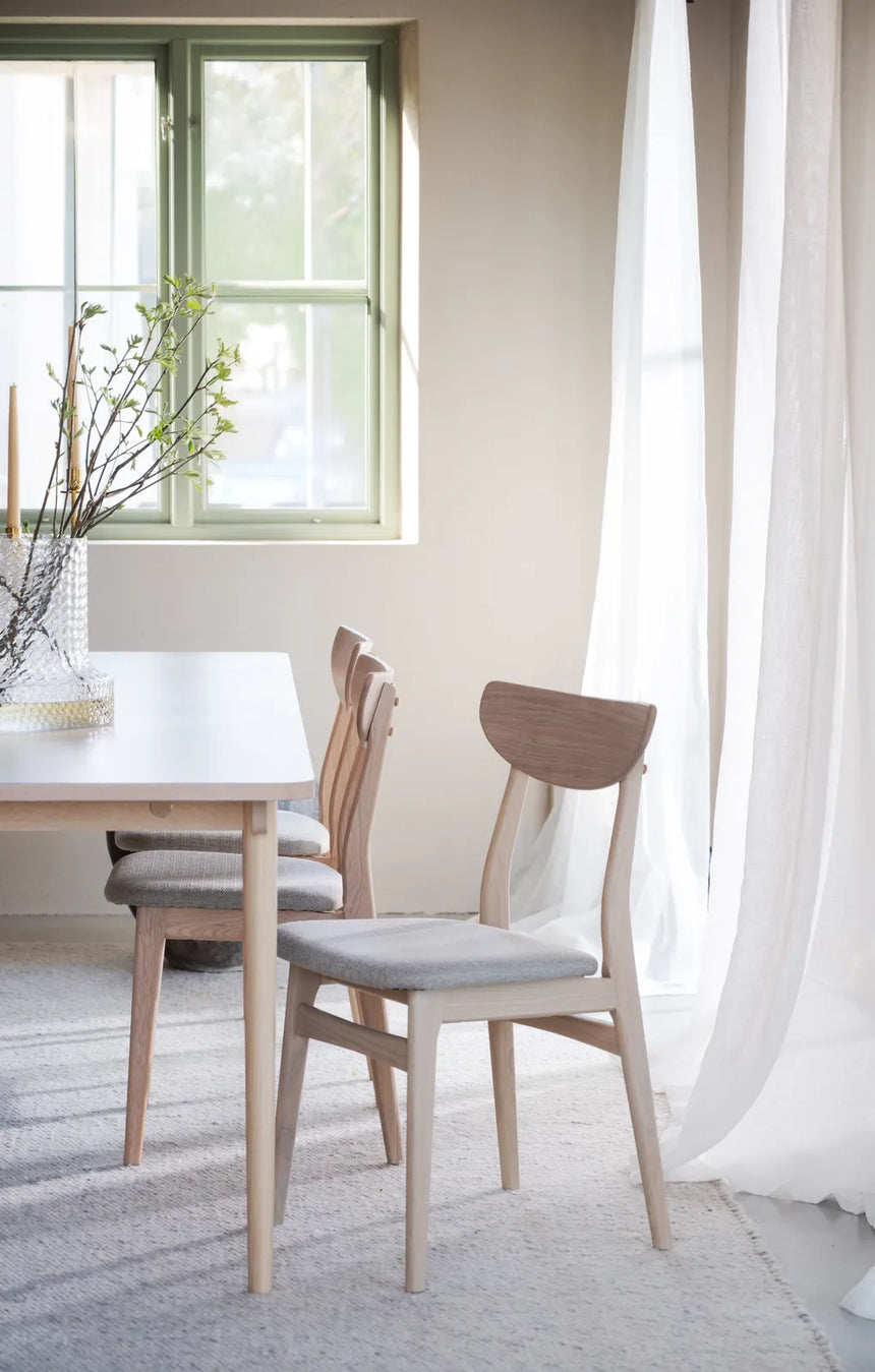 FAIRMOUNT Esstisch Beige/Weiß pigmentiert 220x95x75cm - ZEN ZONE Furniture