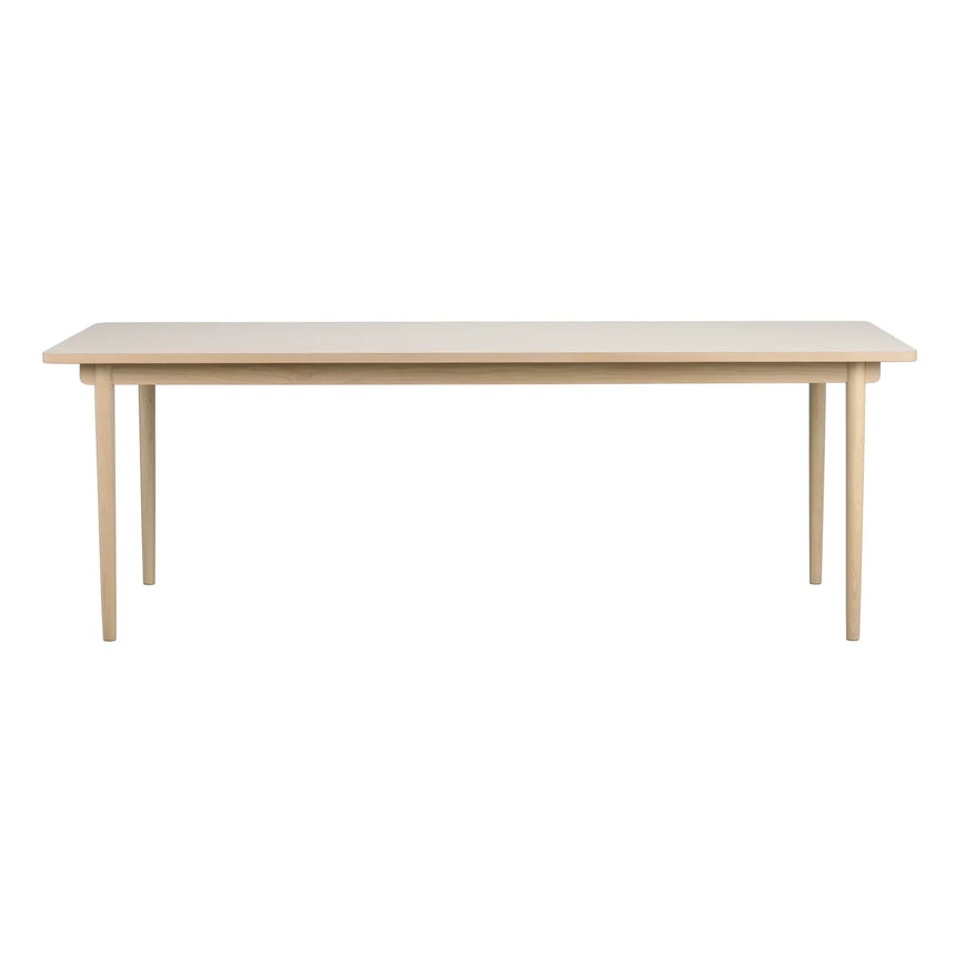 FAIRMOUNT Esstisch Beige/Weiß pigmentiert 220x95x75cm - ZEN ZONE Furniture