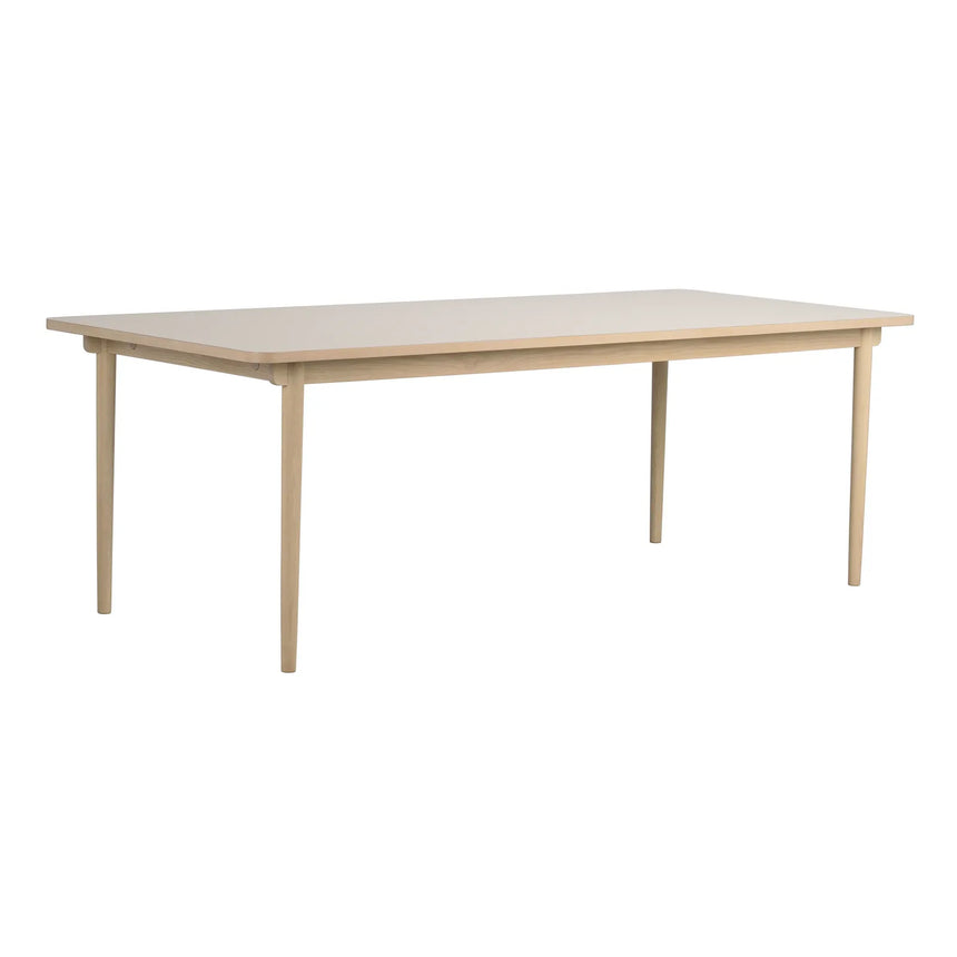FAIRMOUNT Esstisch Beige/Weiß pigmentiert 220x95x75cm - ZEN ZONE Furniture