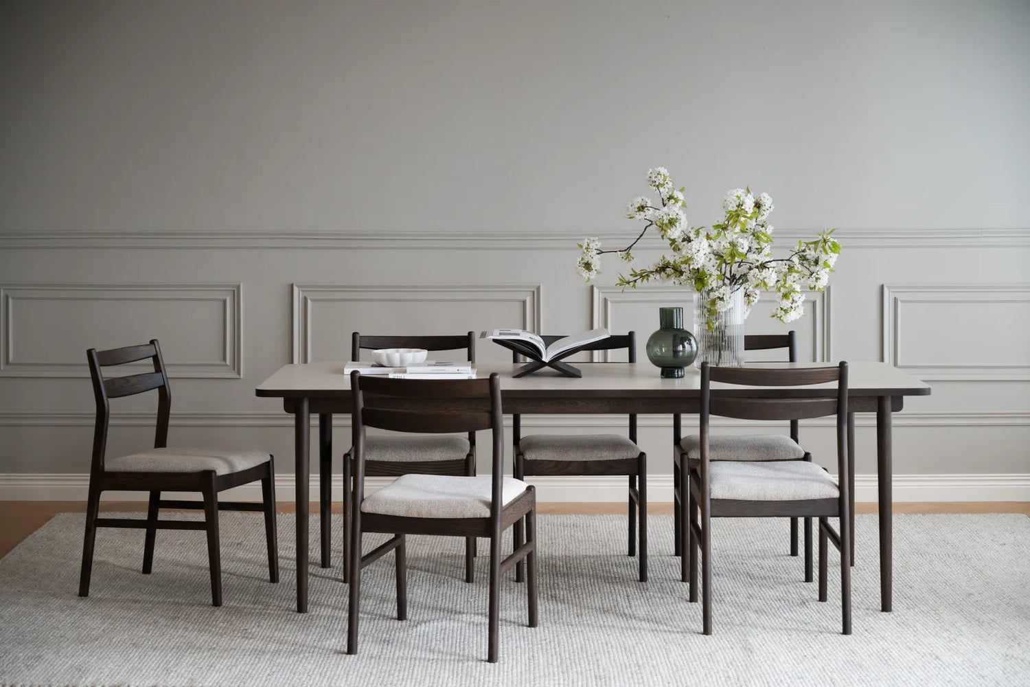 FAIRMOUNT Esstisch Beige/braun 220x95x75cm - ZEN ZONE Furniture