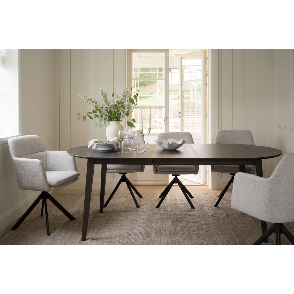 GLADSTONE Essstuhl Hellbeige/Schwarz 56x61x84cm - ZEN ZONE Furniture