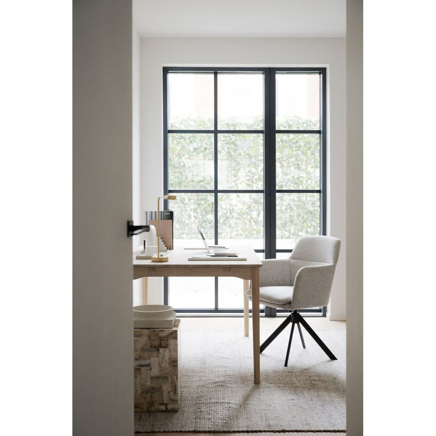 MARKHAM Esstisch Weiß pigmentiert 140x90x75cm - ZEN ZONE Furniture