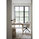 GLADSTONE Essstuhl Hellbeige/Schwarz 56x61x84cm - ZEN ZONE Furniture