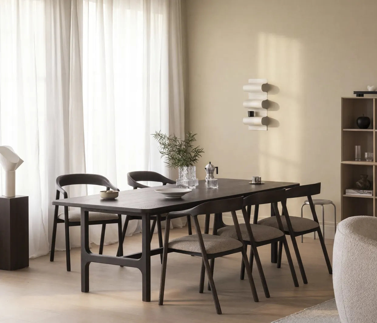 Table de salle à manger DRISCOLL en chêne, 240x100x75 cm