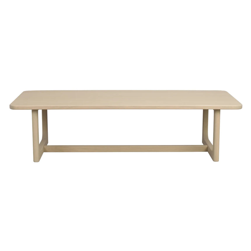 DRISCOLL Couchtisch aus Eiche Weiß pigmentiert 160x70x41cm - ZEN ZONE Furniture