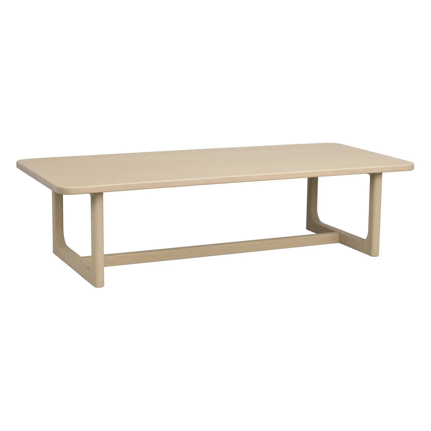 DRISCOLL Couchtisch aus Eiche Weiß pigmentiert 160x70x41cm - ZEN ZONE Furniture