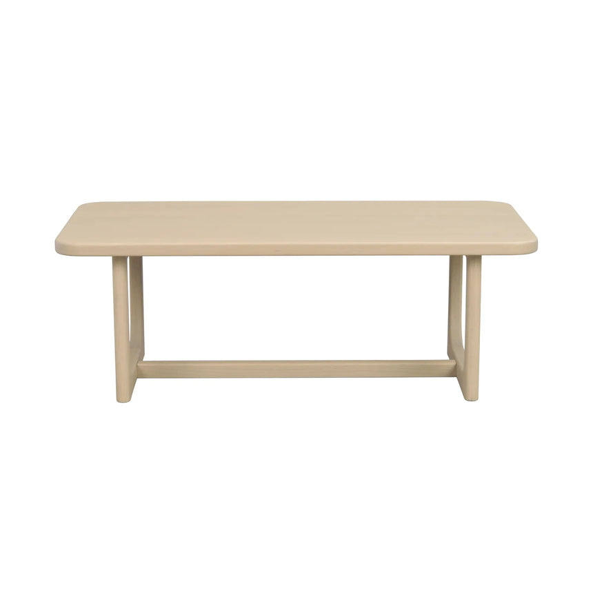 DRISCOLL Couchtisch aus Eiche Weiß pigmentiert 103x50x37cm - ZEN ZONE Furniture