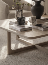 Table basse DRISCOLL en chêne, 120x120x41 cm