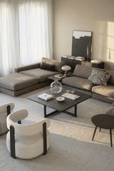 Table basse DRISCOLL en chêne, 120x120x41 cm