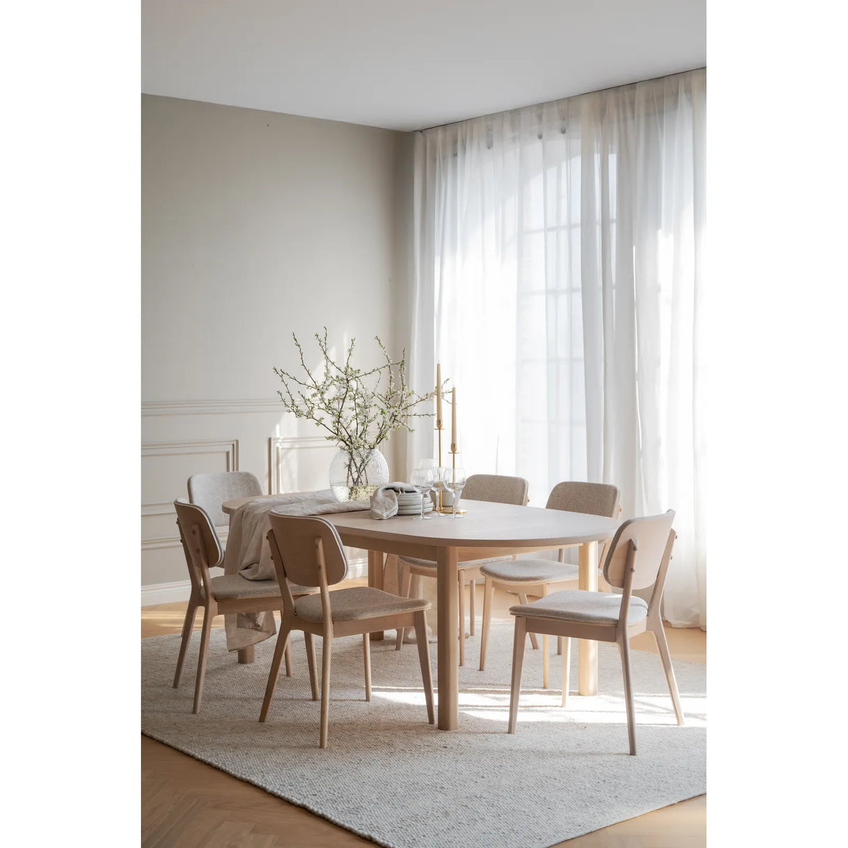 GIFFORD Esstisch aus Eichenfurnier, 220x105x75 cm - ZEN ZONE Furniture