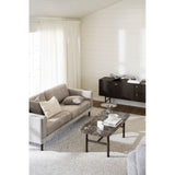 BRADEN 3-Sitzer-Sofa Hellbeige/Braun 216x87x78cm - ZEN ZONE