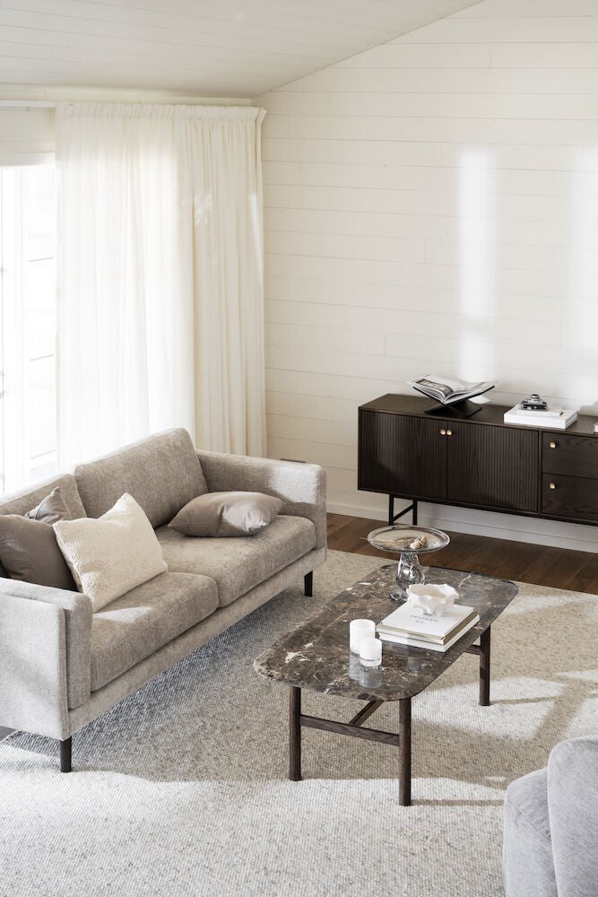 CLEARBROOK Sideboard Braun/Schwarz 160x42x75cm - ZEN ZONE Furniture