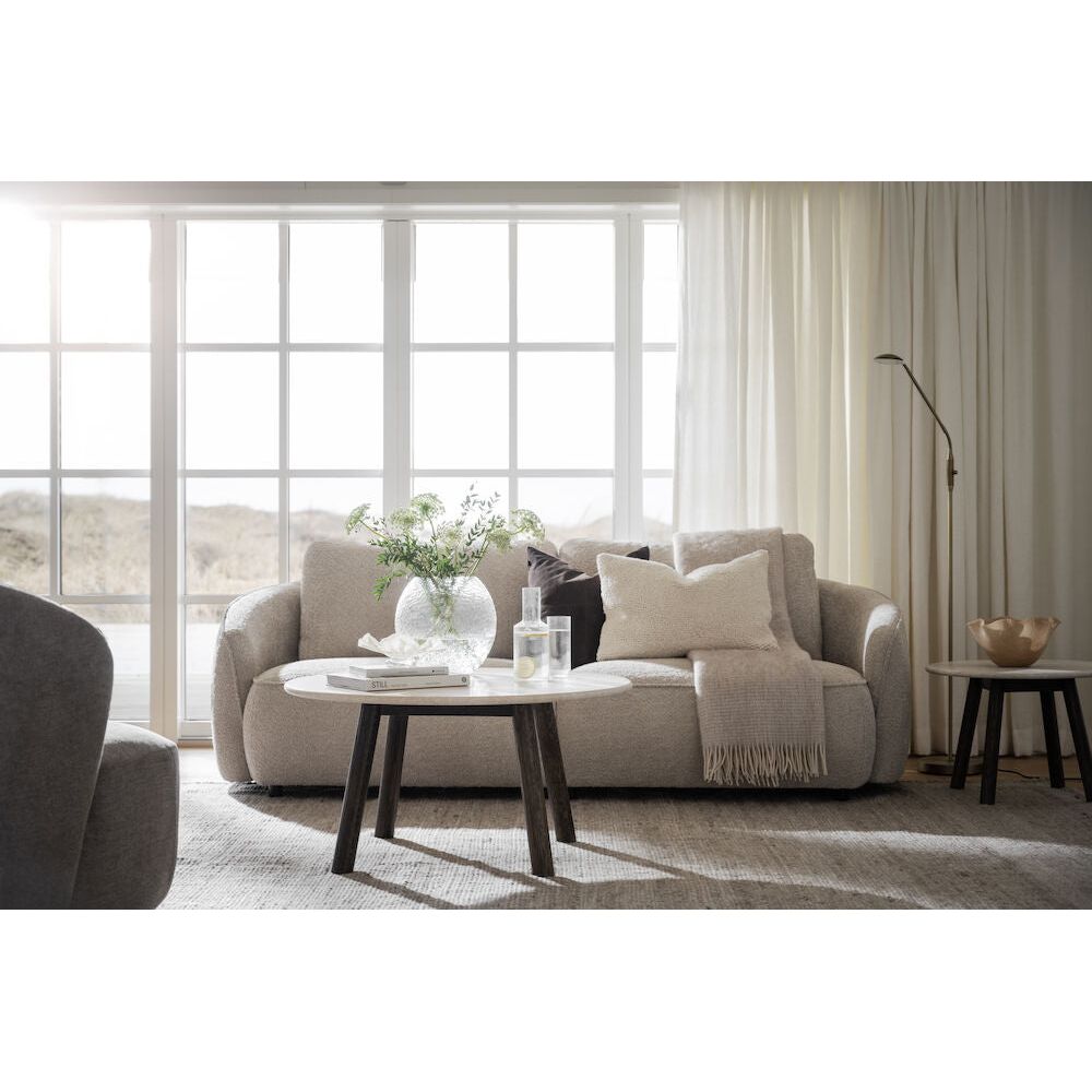 NORRIS 3-Sitzer-Sofa Hellbeige 226x102x80cm - ZEN ZONE