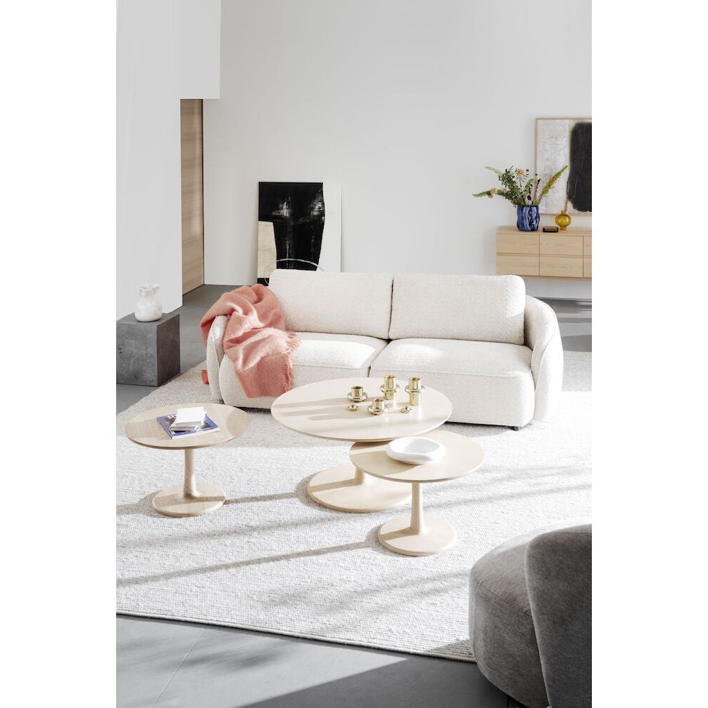 NORRIS 3-Sitzer-Sofa Hellbeige 226x102x80cm - ZEN ZONE