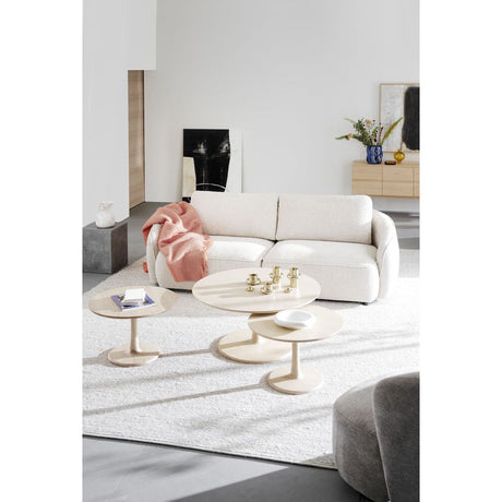 NORRIS 3-Sitzer-Sofa Hellbeige 226x102x80cm - ZEN ZONE