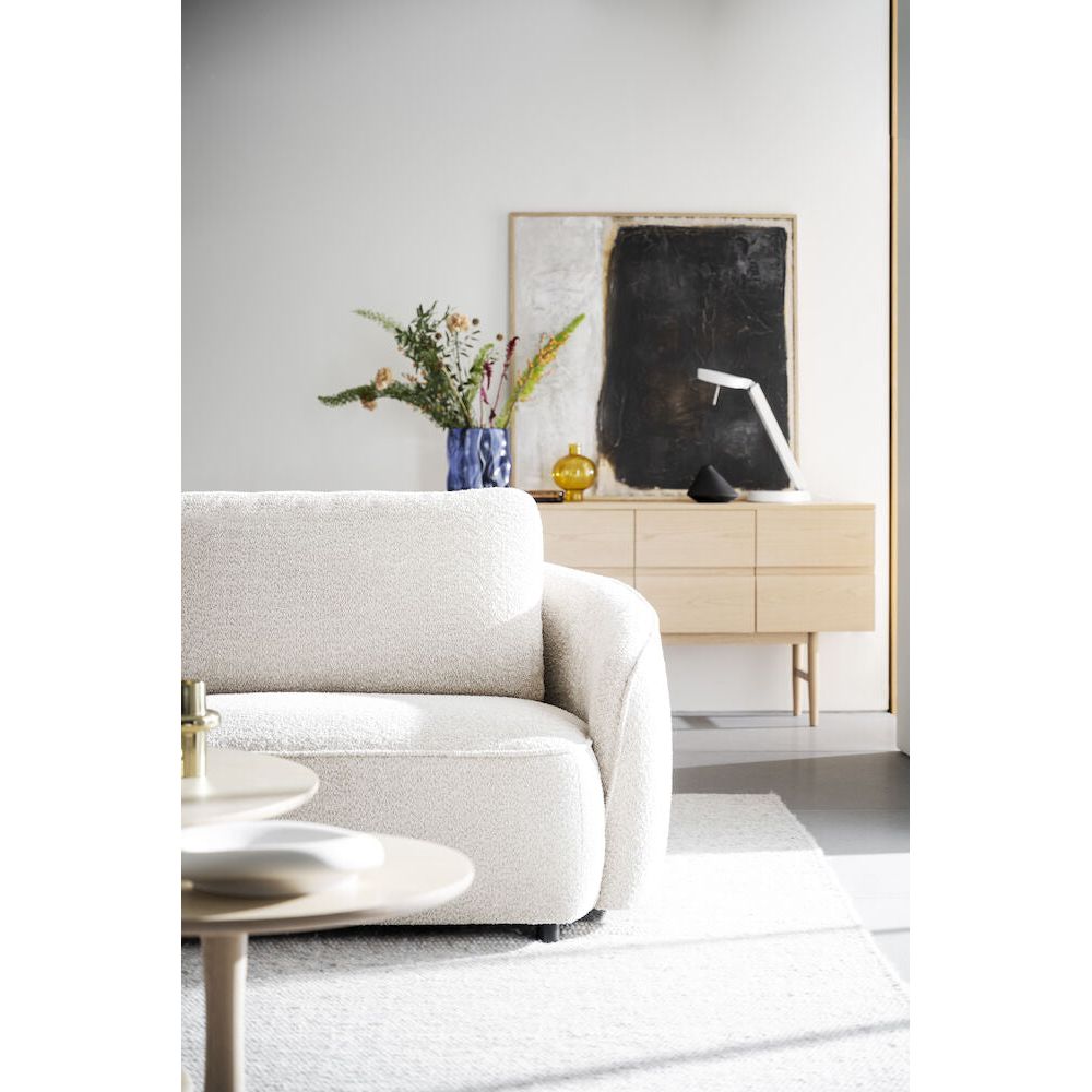 NORRIS 3-Sitzer-Sofa Hellbeige 226x102x80cm - ZEN ZONE