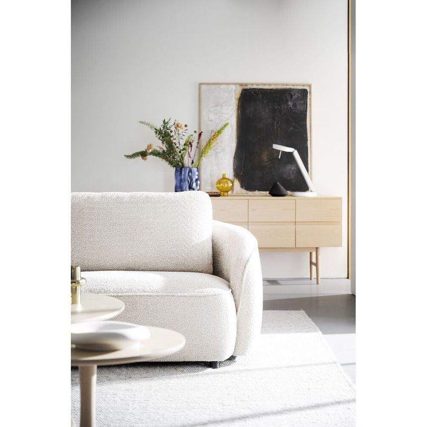 NORRIS 3-Sitzer-Sofa Hellbeige 226x102x80cm - ZEN ZONE