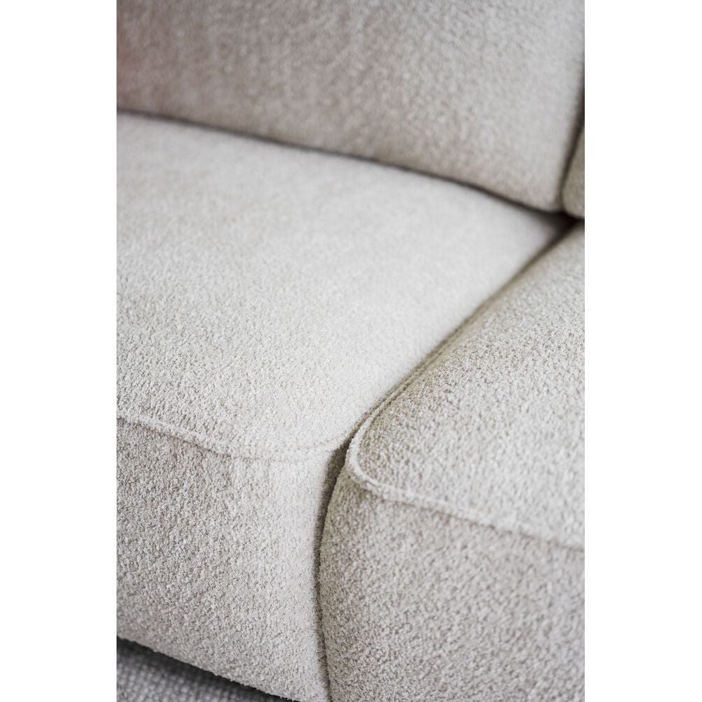 NORRIS 3-Sitzer-Sofa Hellbeige 226x102x80cm - ZEN ZONE