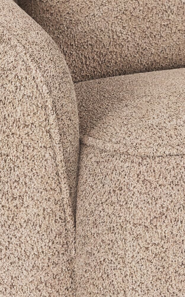 NORRIS 3-Sitzer Sofa Chaise Longue Rechts Anna #2 hellbeige 226x162x80cm - ZEN ZONE Furniture