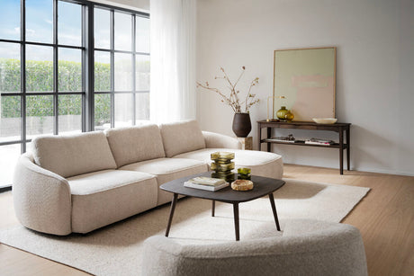 NORRIS 4-Sitzer Sofa Chaise Longue Rechts Anna #2 hellbeige 319x162x80cm - ZEN ZONE Furniture