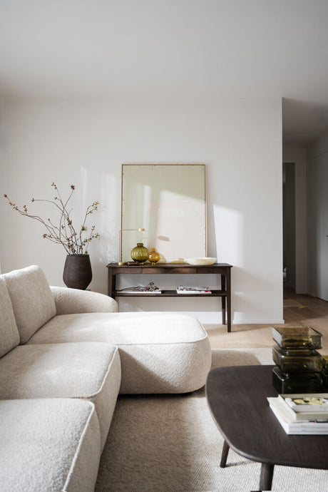 NORRIS 4-Sitzer Sofa Chaise Longue Rechts Anna #2 hellbeige 319x162x80cm - ZEN ZONE Furniture