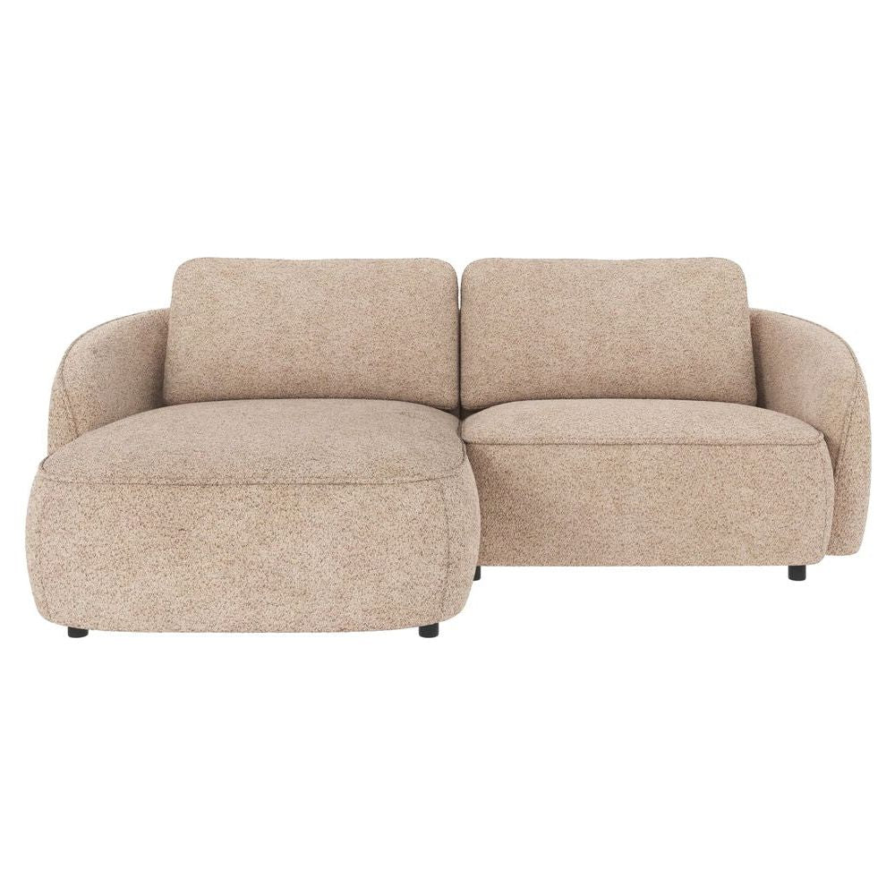 NORRIS 3-Sitzer Sofa Chaise Longue Links Anna #2 hellbeige 226x162x80cm - ZEN ZONE Furniture