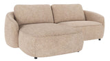 NORRIS 3-Sitzer Sofa Chaise Longue Links Anna #2 hellbeige 226x162x80cm - ZEN ZONE Furniture