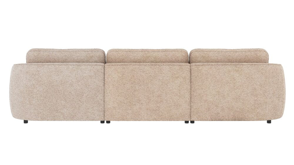 NORRIS 4-Sitzer Sofa Chaise Longue Links Anna #2 hellbeige 319x162x80cm - ZEN ZONE Furniture