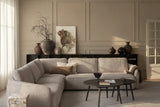 Ecksofa NORRIS, Anna #2 light beige, 309x309x80 cm