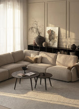 Ecksofa NORRIS, Anna #2 light beige, 309x309x80 cm